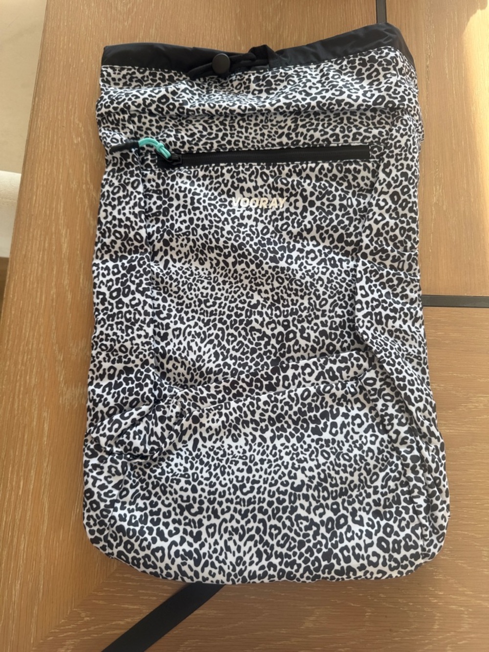 VOORAY Leopard Print Bag - Black & White